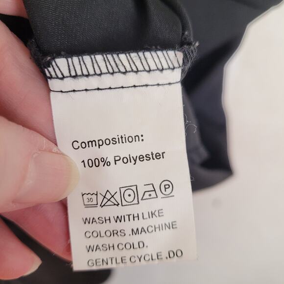 Skue black vneck wrap dress Size med LBD Party Cocktail Retro Figure Flattering - Picture 8 of 8